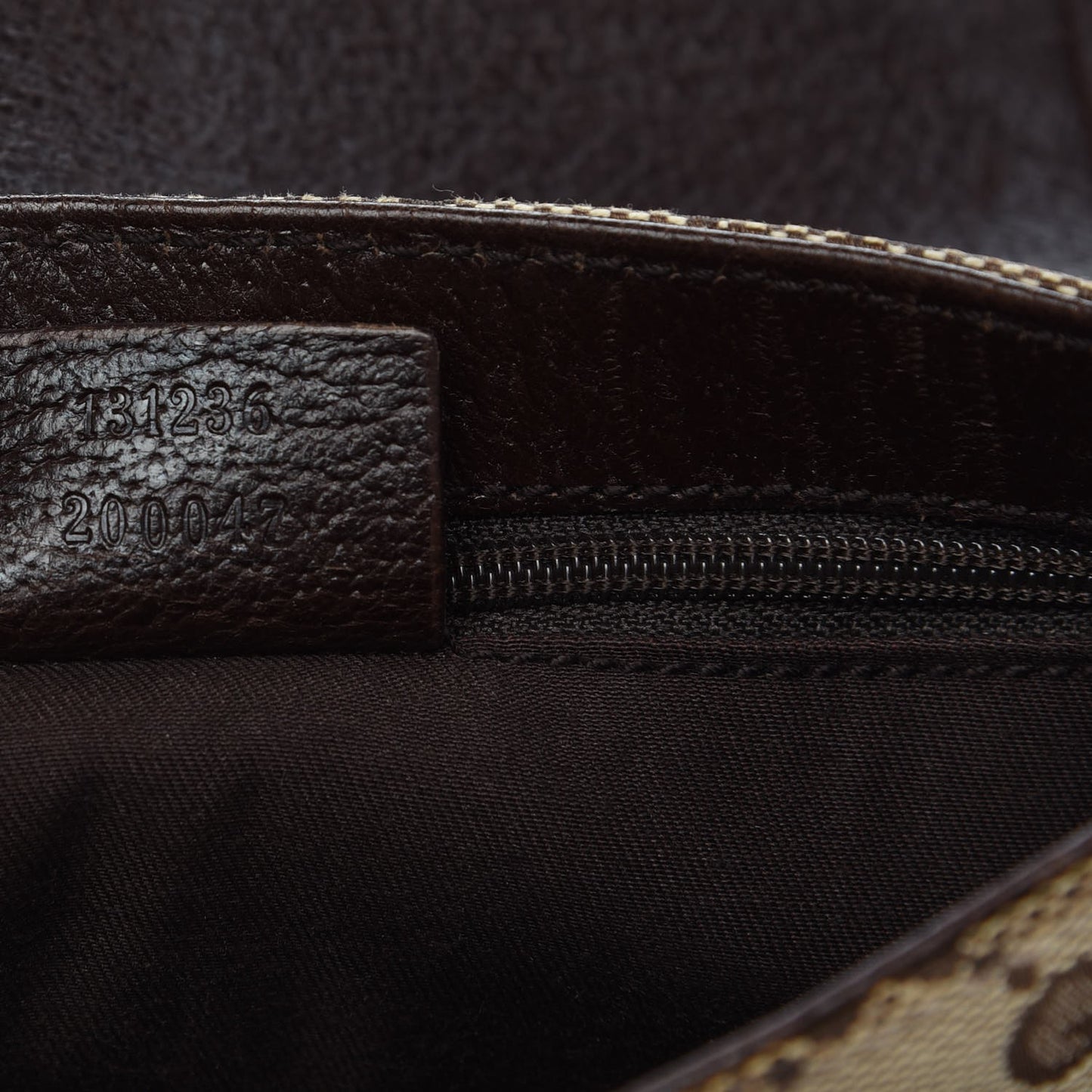 Monogram Waist Pouch Bag Dark Brown