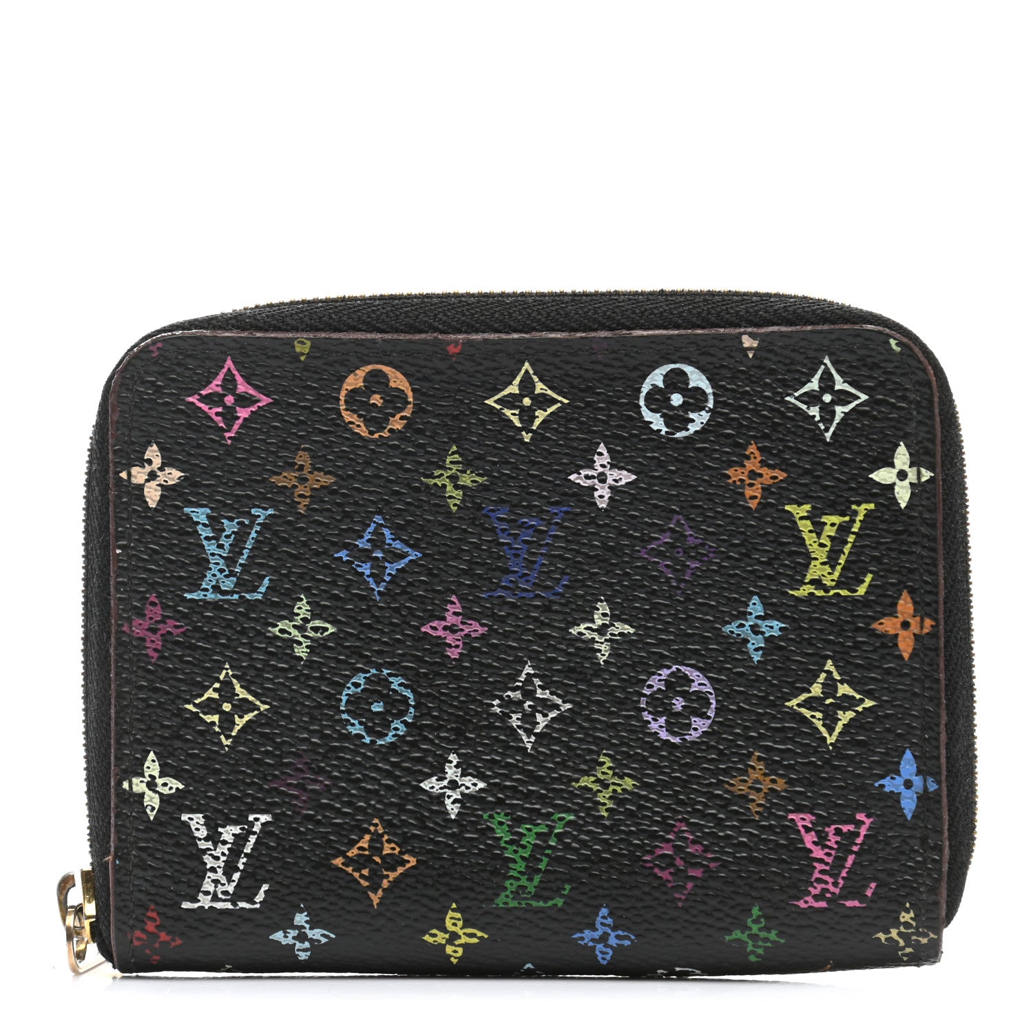 Louis Vuitton Monogram Multicolor Zippy Coin Purse Black Grenade 1 of 11