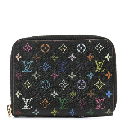Louis Vuitton Monogram Multicolor Zippy Coin Purse Black Grenade 1 of 11