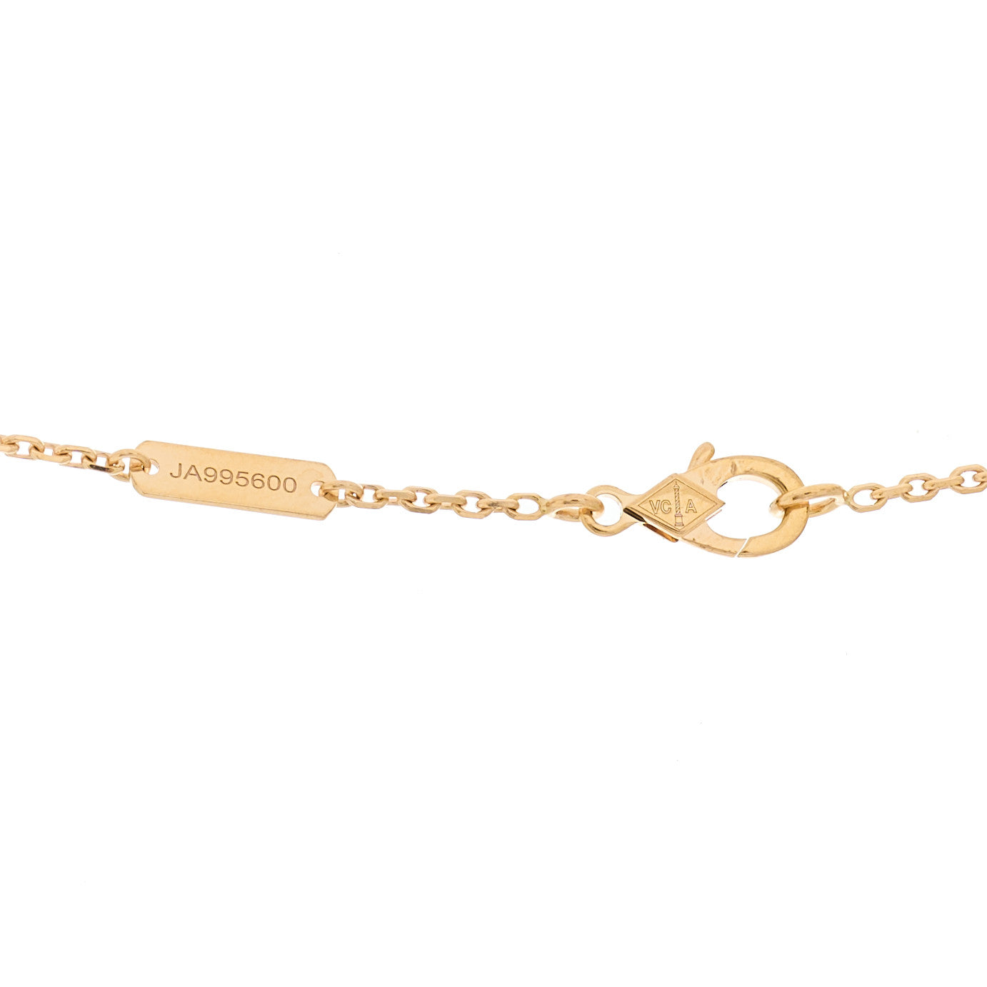 18K Rose Gold Vintage Alhambra Pendant Necklace