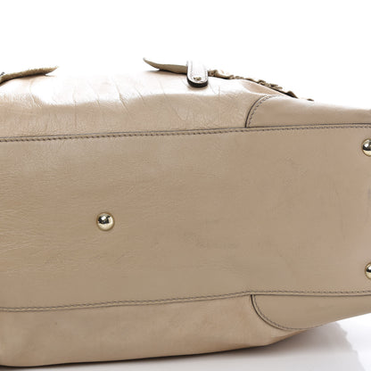 Gucci Calfskin Ruffle Medium Sabrina Boston Tote Nude 14 of 15
