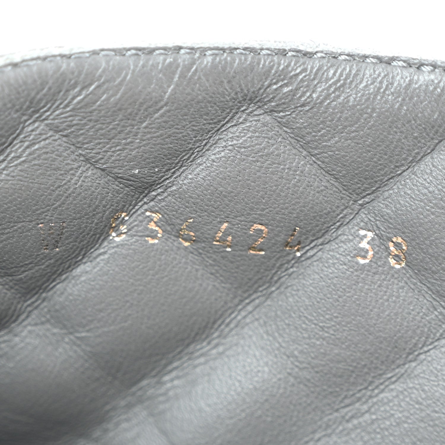 Chanel Shiny Lambskin Quilted Lace Up Combat Boots 38 Grey Black 8 of 8