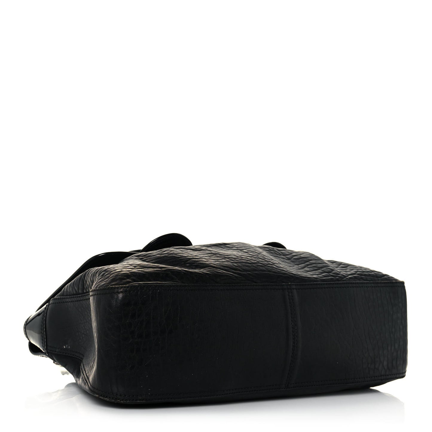 Nappa Patent Large B Bag Black