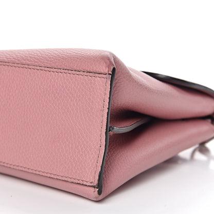 Gucci Cellarius Calfskin Small Bamboo Daily Top Handle Bag Carmine Rose 8 of 13