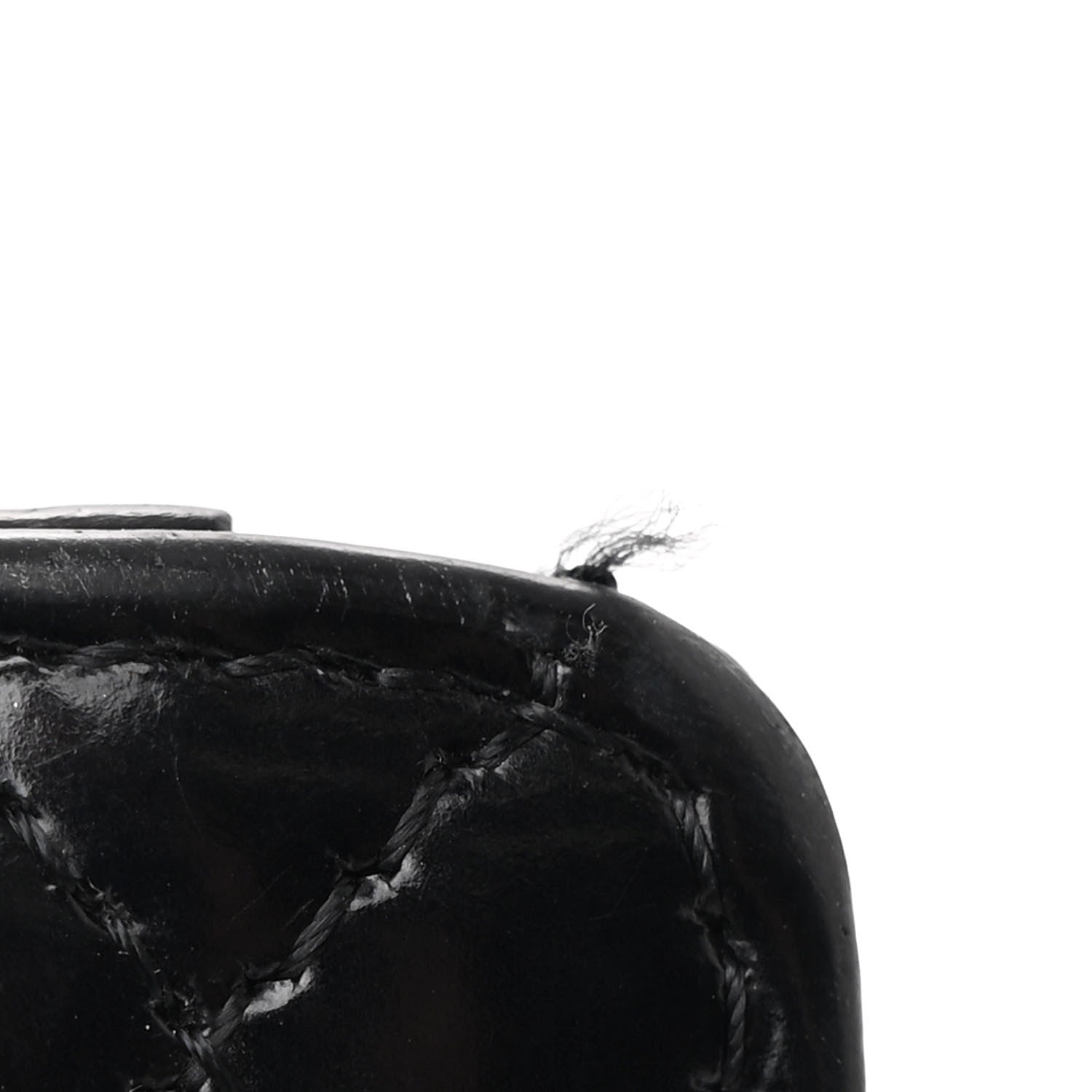 Chanel Patent Calfskin Quilted Mini Square Flap Black 12 of 13