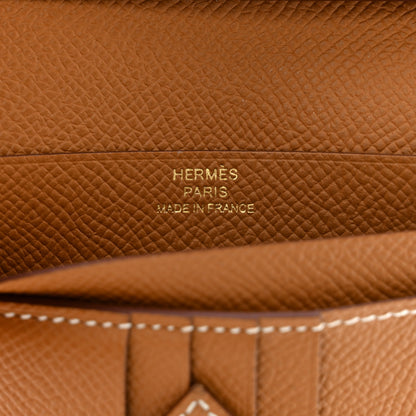 Hermes Epsom Bearn Compact Wallet Gold 7 of 9