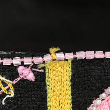 Fendi Satin Beaded Baguette Black Multicolor 11 of 14