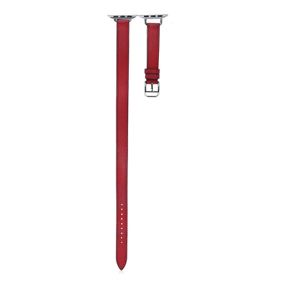 Hermes Swift 41mm Apple Watch Attelage Double Tour Band Rouge De Coeur 1 of 12