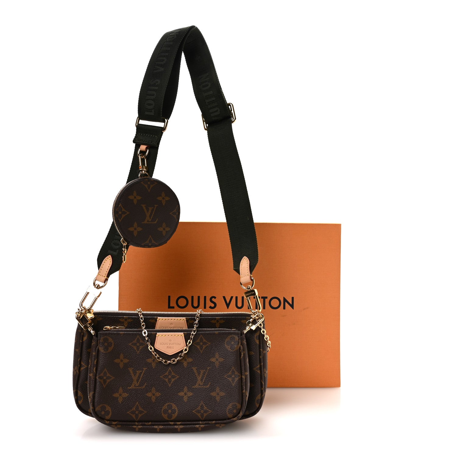 Louis Vuitton Monogram Multi Pochette Accessories Kaki 1852638