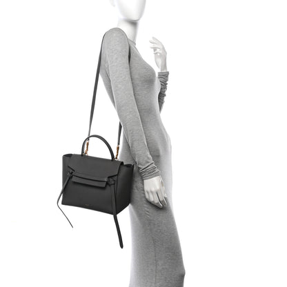 Celine Grained Calfskin Micro Belt Bag Grey 2 of 14