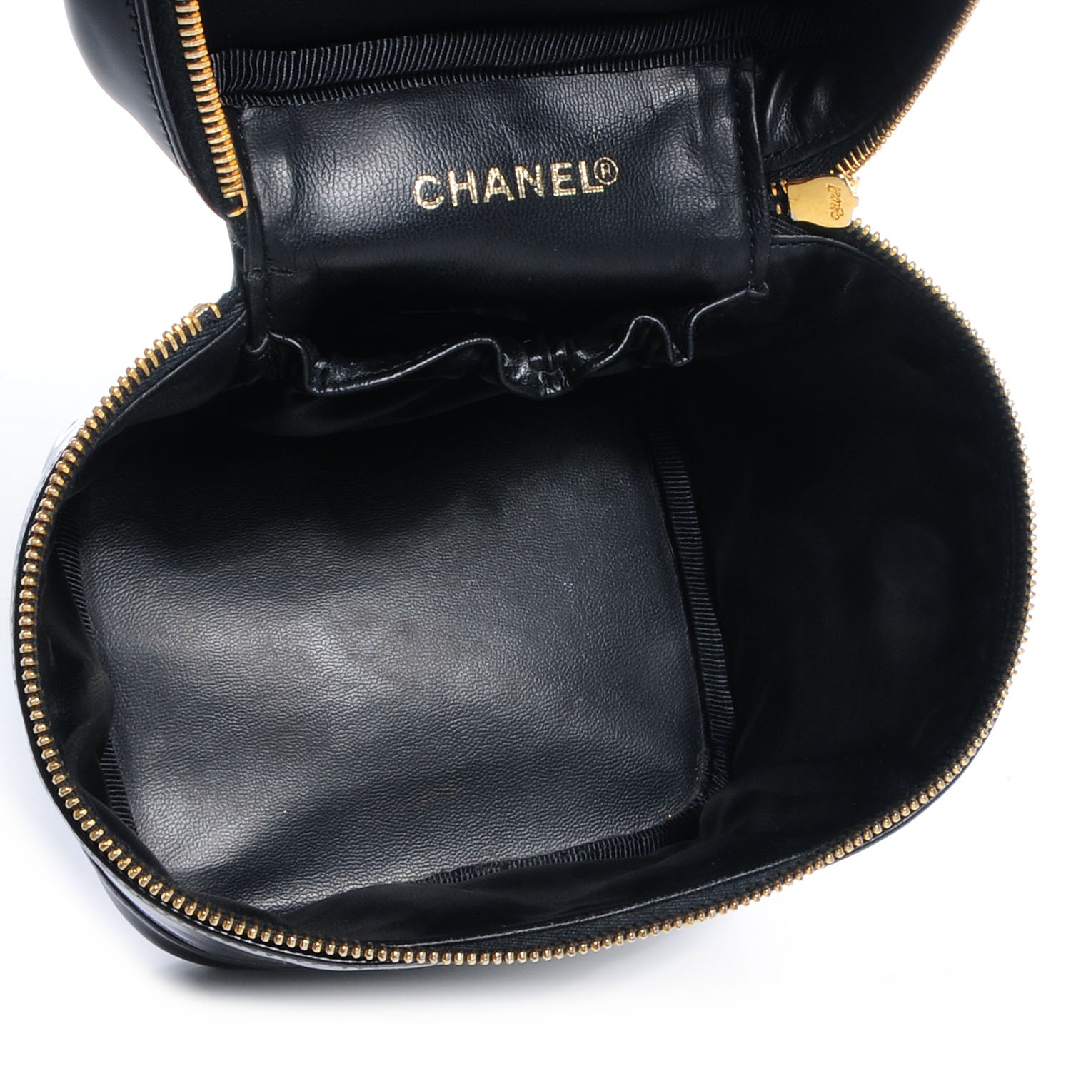 Chanel Patent Vanity Cosmetic Case Black 5 of 8