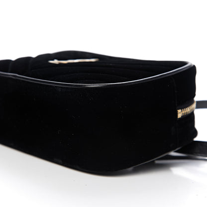 Saint Laurent Velour Matelasse Monogram Lou Belt Bag Black 8 of 8