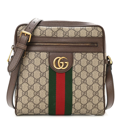 Gucci GG Supreme Monogram Web Small Ophidia Messenger Bag Brown 1 of 8