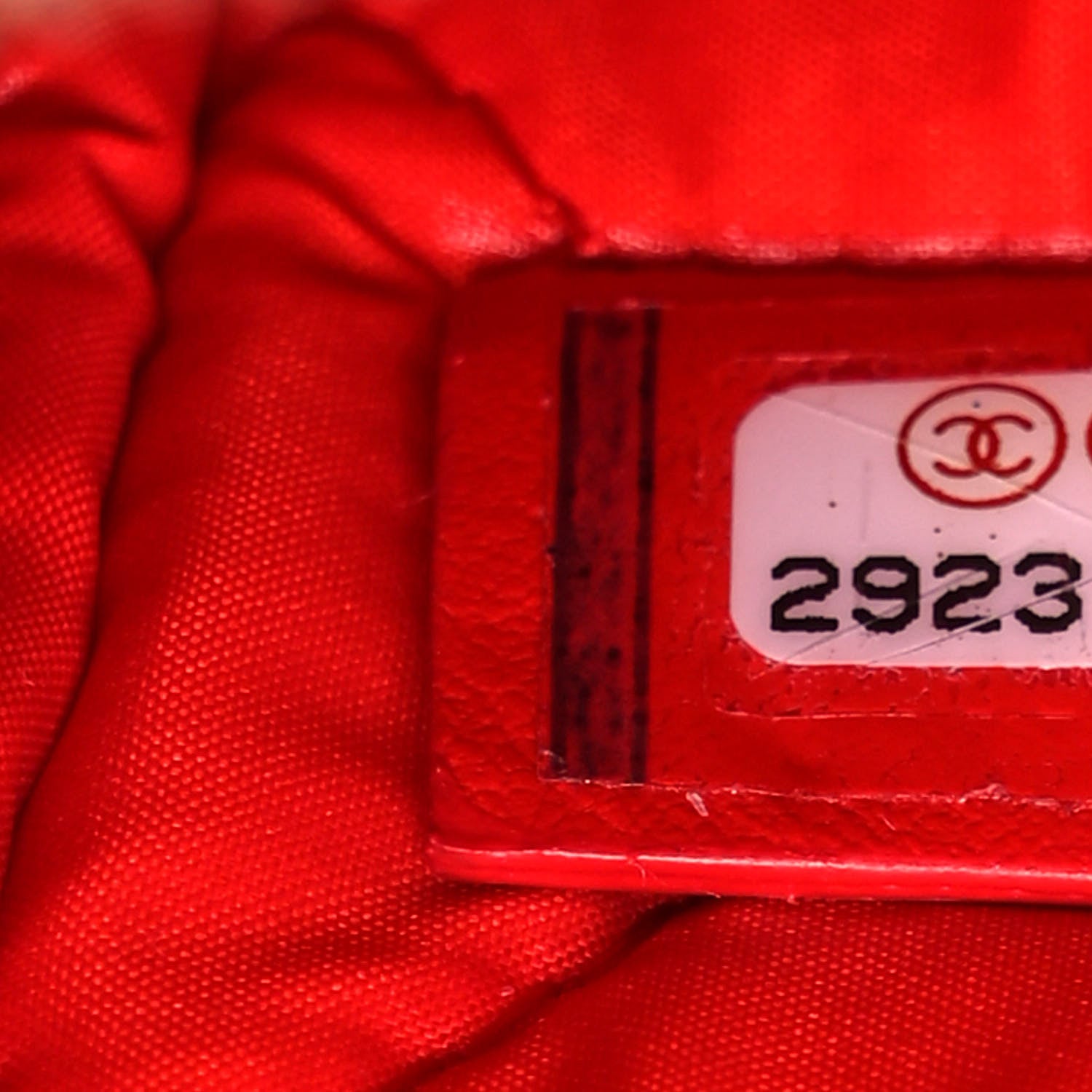 Chanel Patent Quilted Small Curvy Pouch Cosmetic Case Red 7 of 10