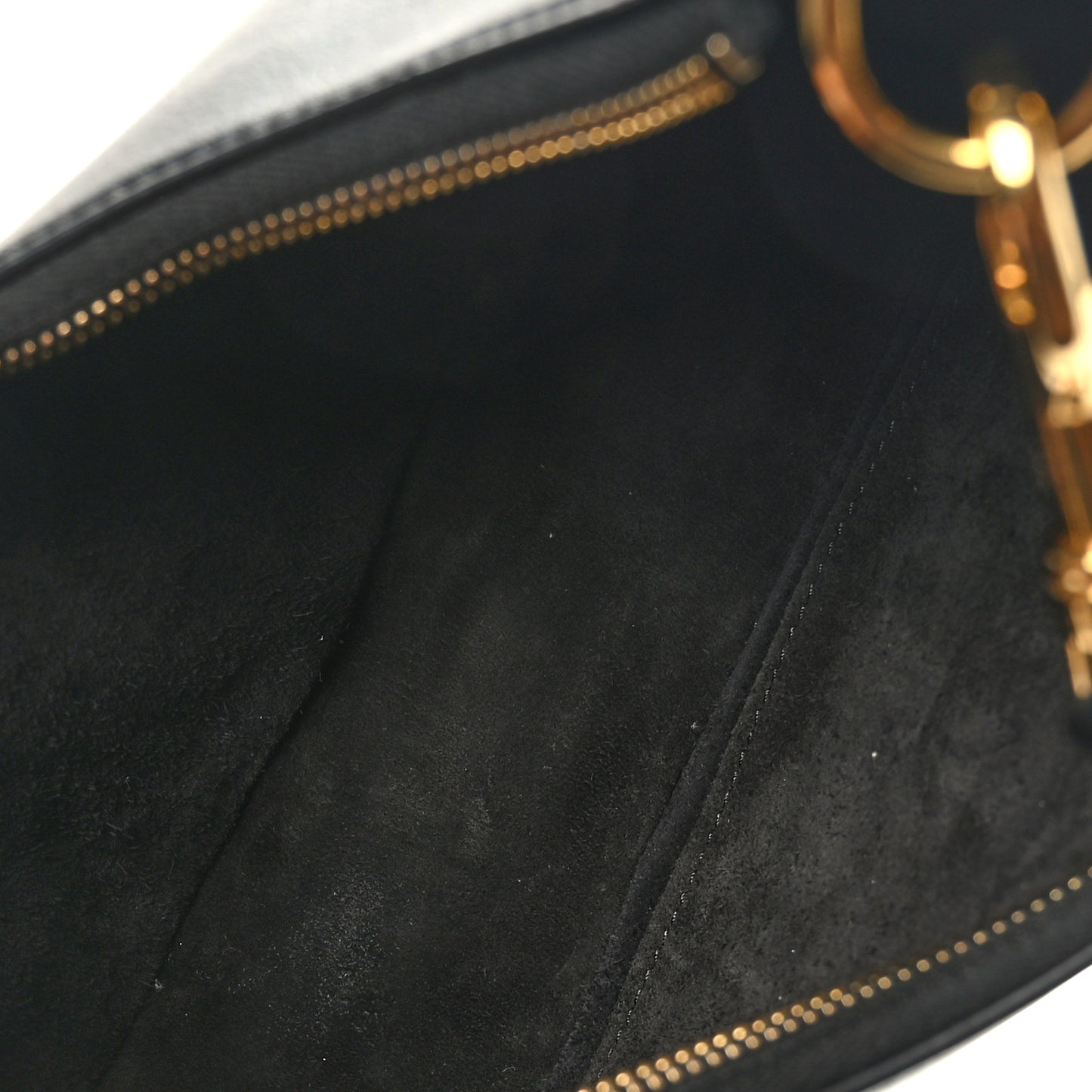 Smooth Calfskin Medium Strap Ava Shoulder Bag Black