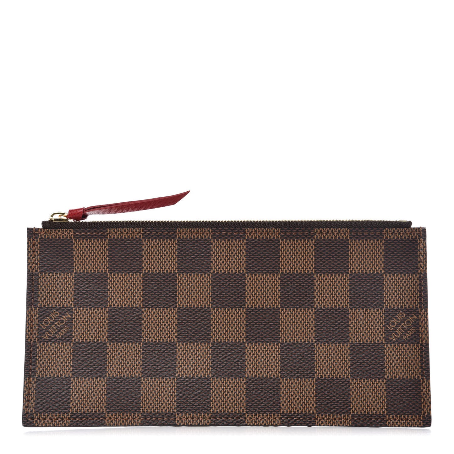 Damier Ebene Felicie Chain Wallet Zippered Insert