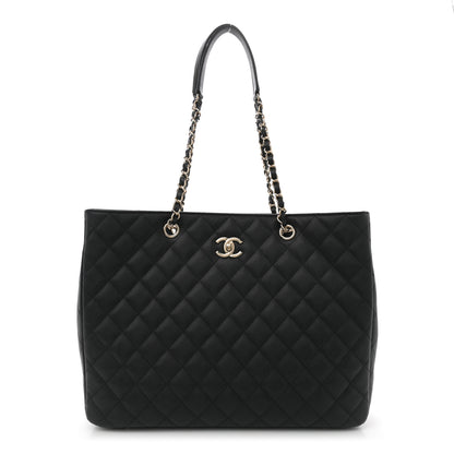 Chanel Caviar Quilted Large Shopping Tote Black 1 of 10