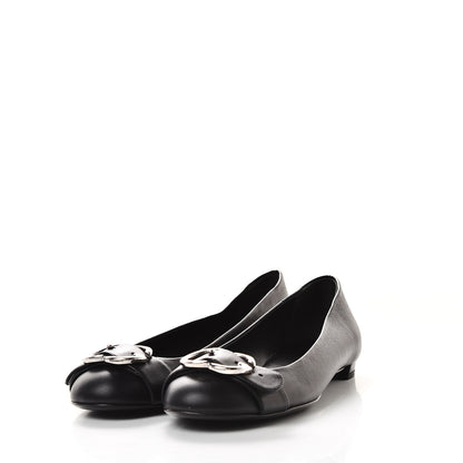 Gucci Calfskin Sachalin Ballerina Flats 38.5 Black 2 of 10