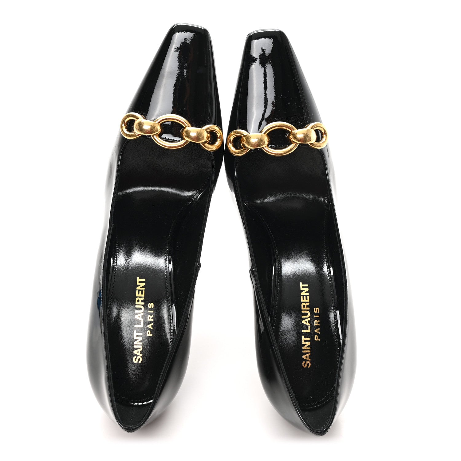 Saint Laurent Patent Silvana 110mm Pumps 37.5 Black 2 of 9