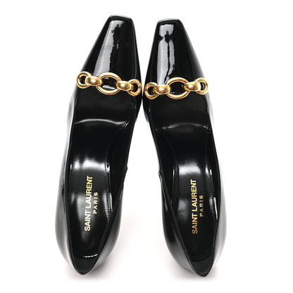 Saint Laurent Patent Silvana 110mm Pumps 37.5 Black 2 of 9