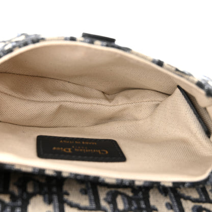 Christian Dior Oblique Mini Saddle Bag Blue 5 of 10