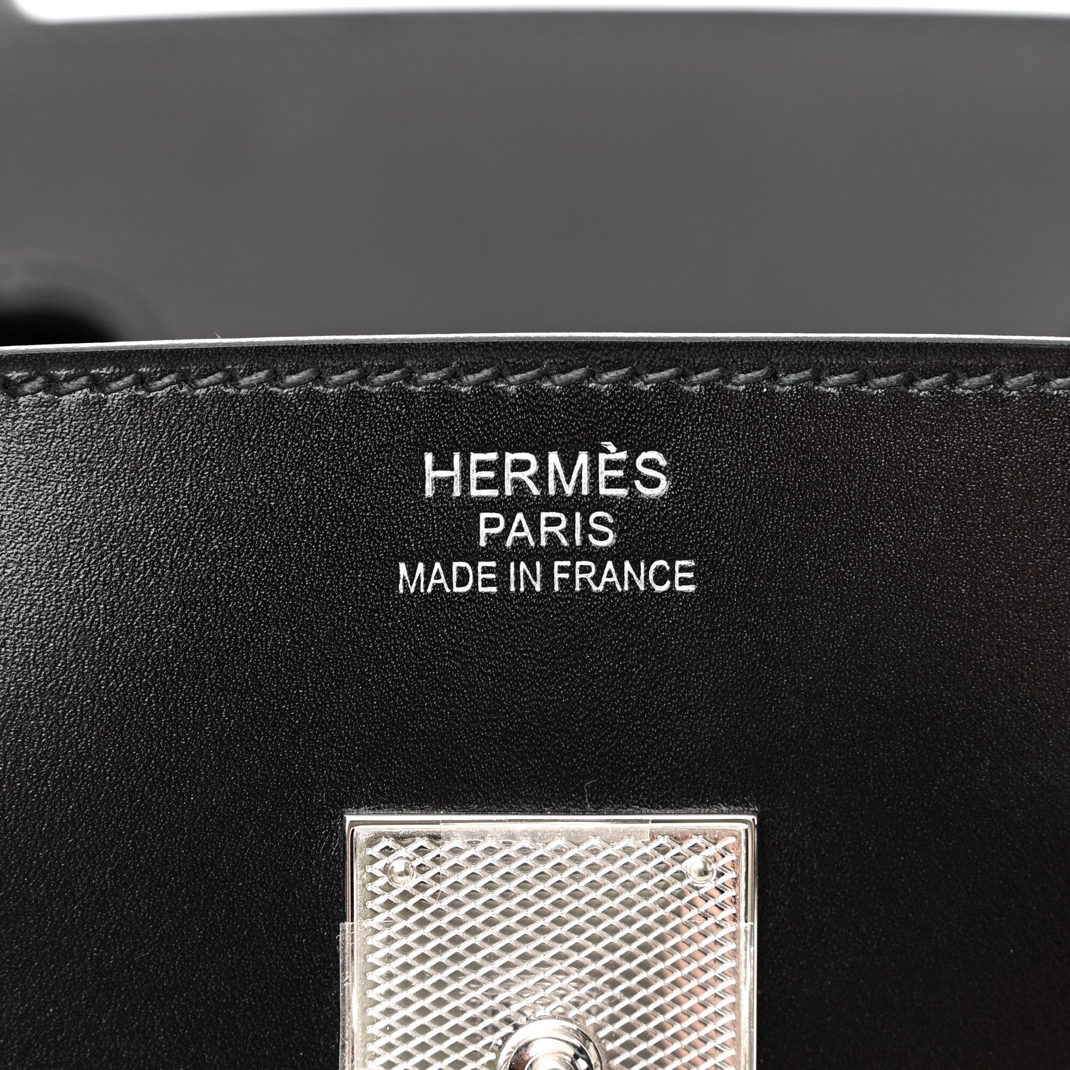 Hermes Box Guilloche Birkin 35 Black 6 of 14