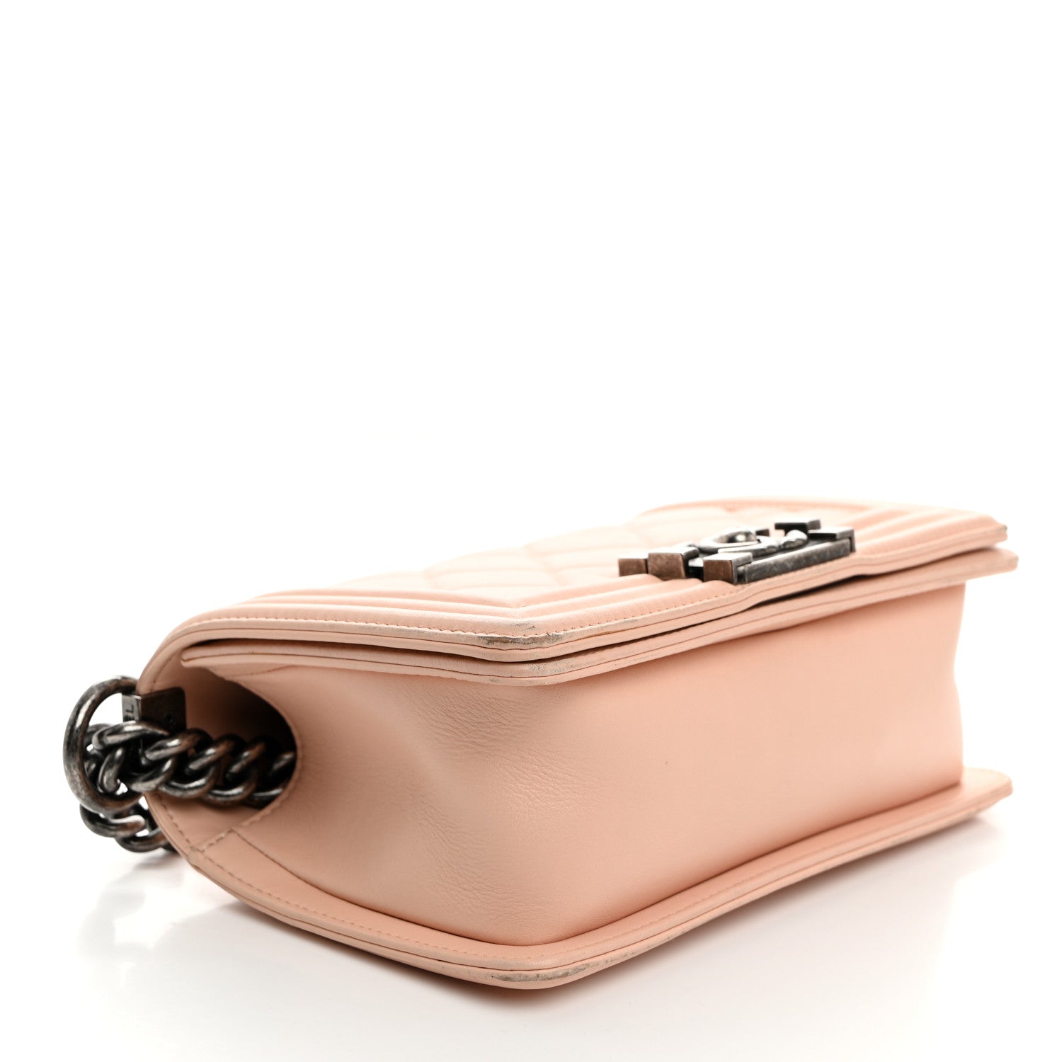 Chanel Lambskin Quilted Boy Flap Light Pink 4 of 18