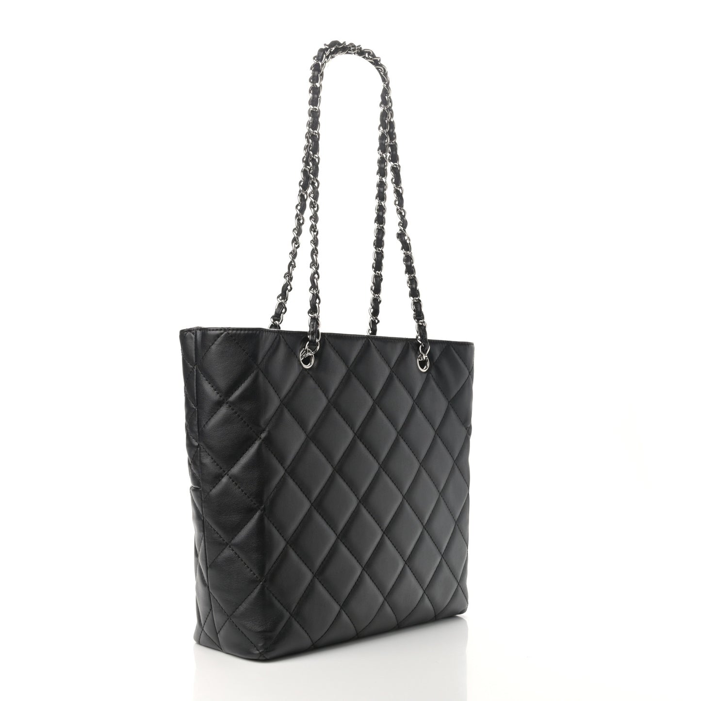 Calfskin Quilted In The Business North South Tote Black