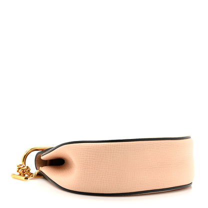 Chloe Grained Calfskin Lambskin Bi-Color Drew Shoulder Bag Powder Beige Caramel 4 of 11