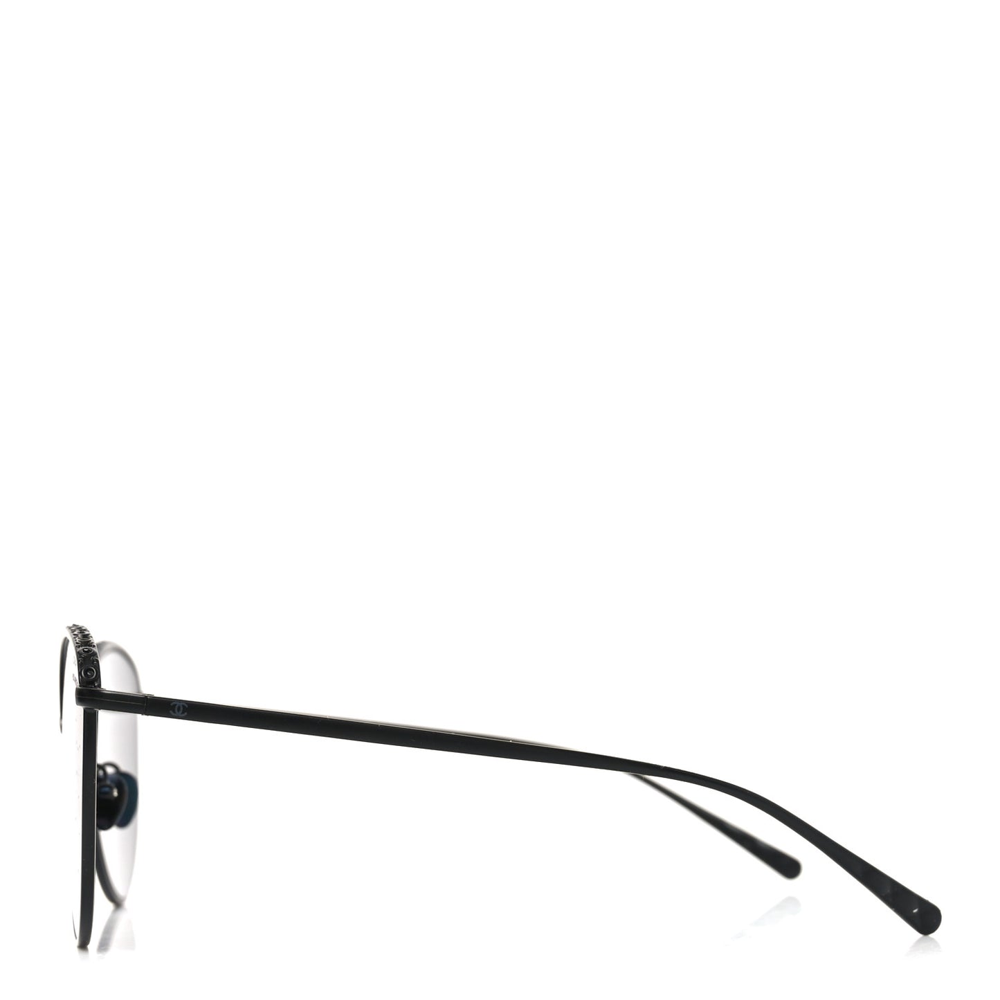 Metal Crystal Polarized Sunglasses 4258-B Black