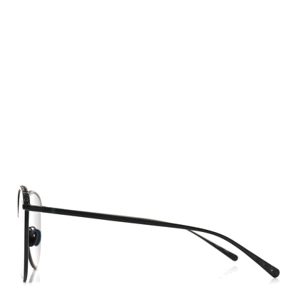 Chanel Metal Crystal Polarized Sunglasses 4258-B Black 4 of 8