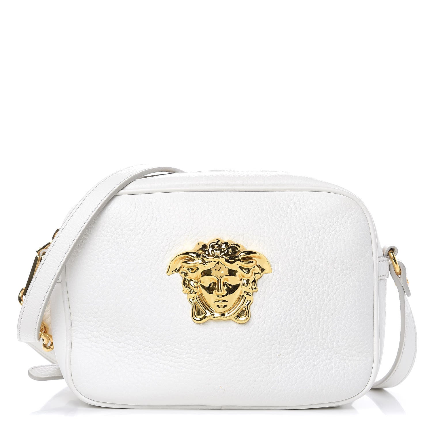 Versace Calfskin Palazzo Camera Bag White 1 of 9
