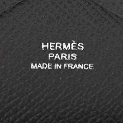 Hermes Epsom Calvi Duo Card Case Graphite 6 of 9
