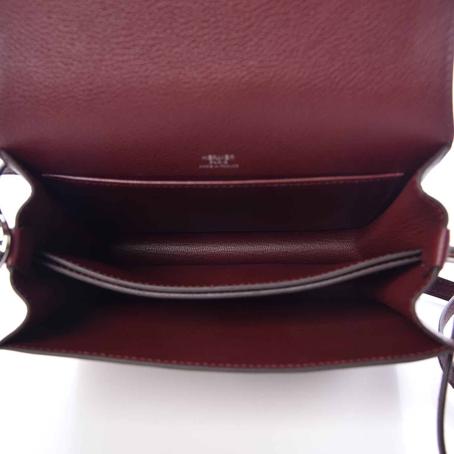 Hermes Evercolor Mini Sac Roulis Bordeaux 5 of 9