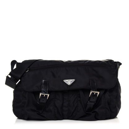 Prada Nylon Vela Messenger Bag Black 1 of 16