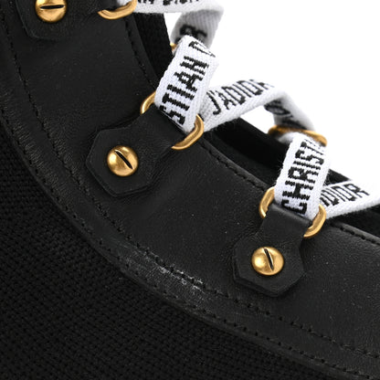Christian Dior Technical Knit Calfskin Womens Walk'N'Dior High Top Sneakers 39 Black 9 of 9