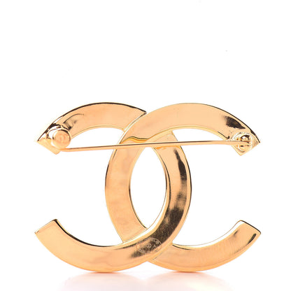 Chanel Metal Paris Button CC Large Brooch Gold 2 of 3