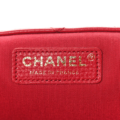 Chanel Calfskin Quilted XXL Travel Flap Bag Red 7 of 10