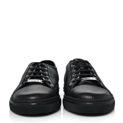 Gucci Nappa Mens Low Top Sneakers 9 Black 2 of 9