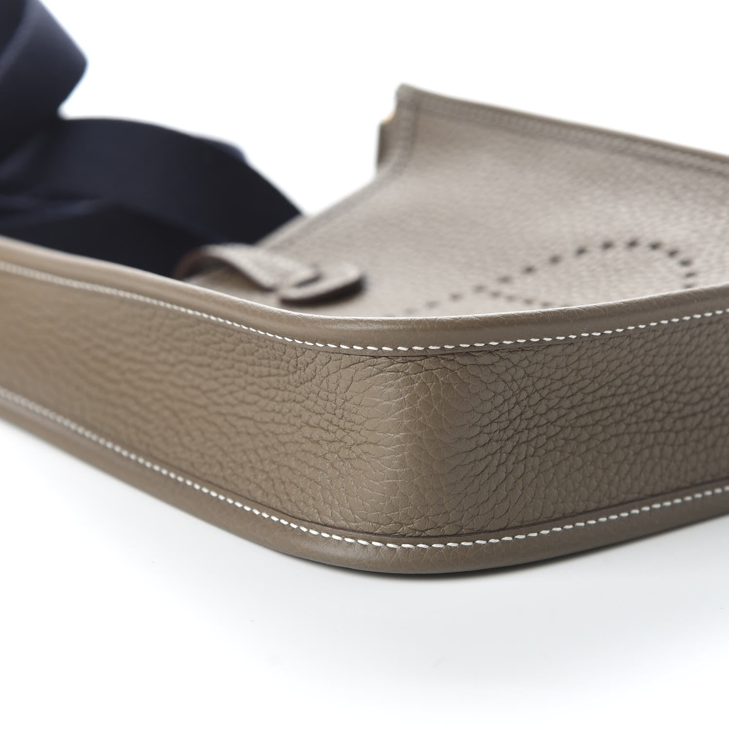 Hermes Taurillon Clemence Amazone Evelyne TPM Etoupe Bleu Indigo 6 of 10