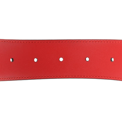 Gucci Moon Calfskin Interlocking G 37mm Belt 70 28 Vibrant Red 4 of 6