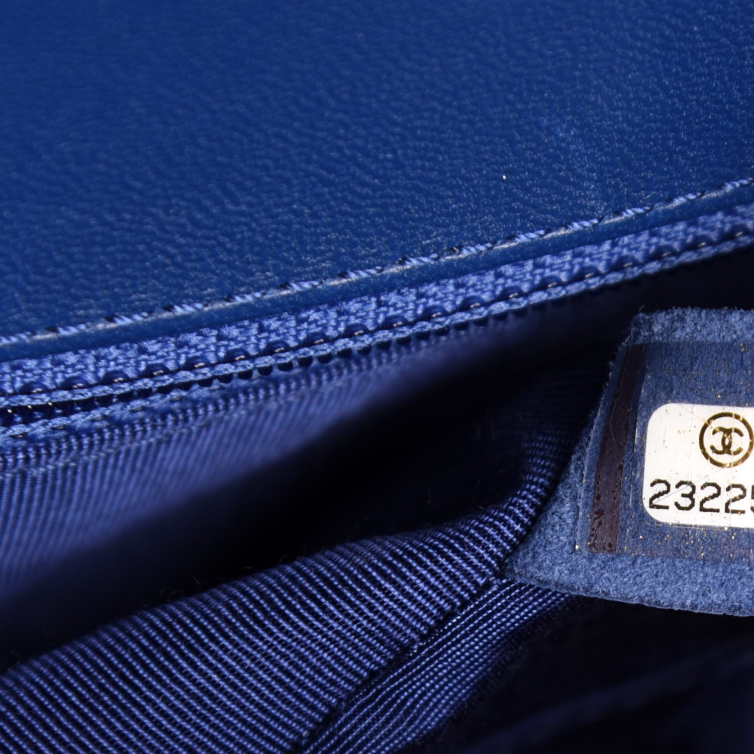 Chanel Lambskin Quilted Large Boy Flap Dark Blue 10 of 12