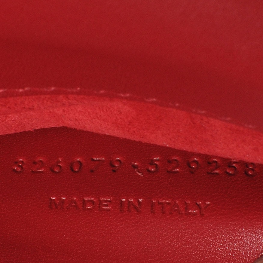 Leather Cassandre Clutch Red