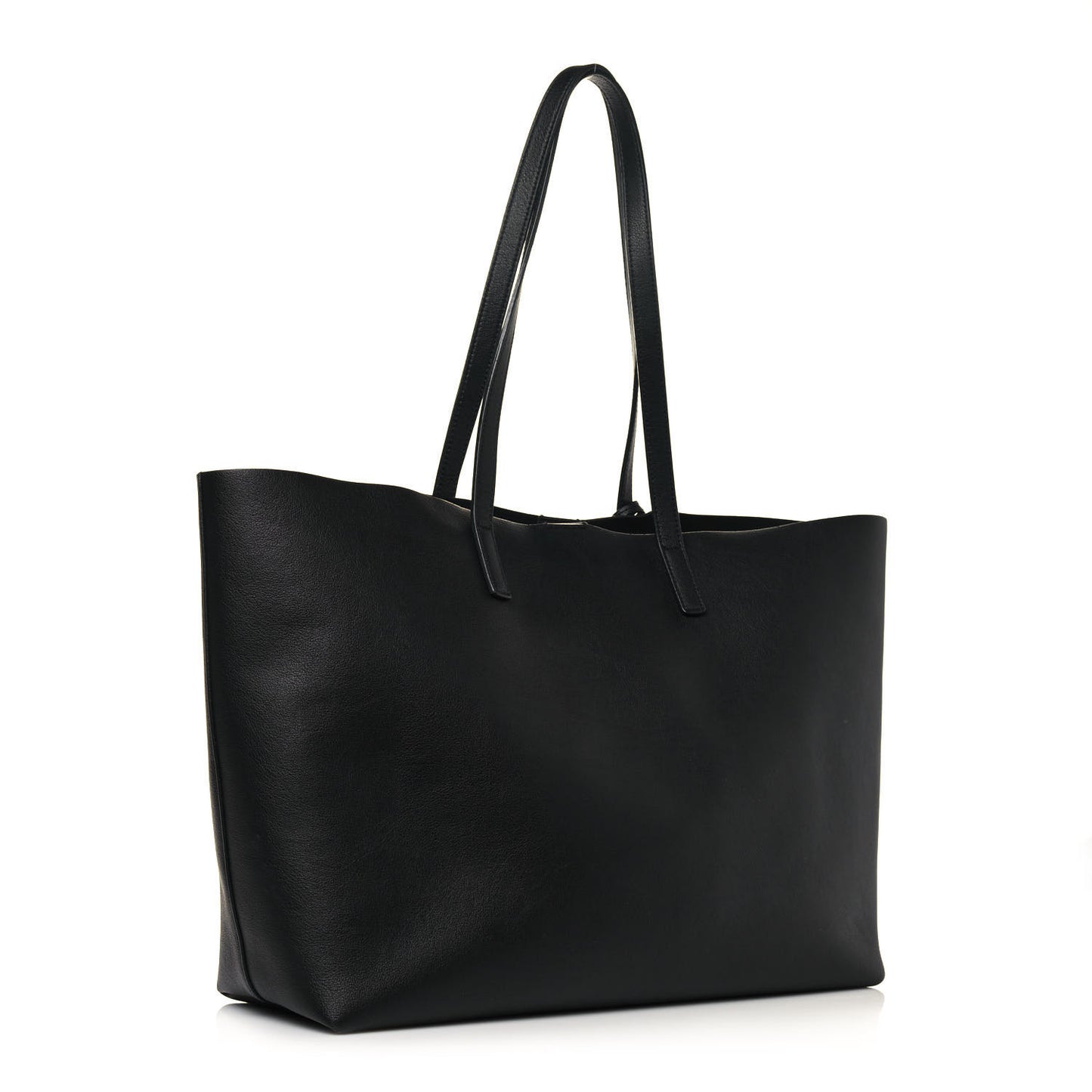 Calfskin Large Shopping Tote Black
