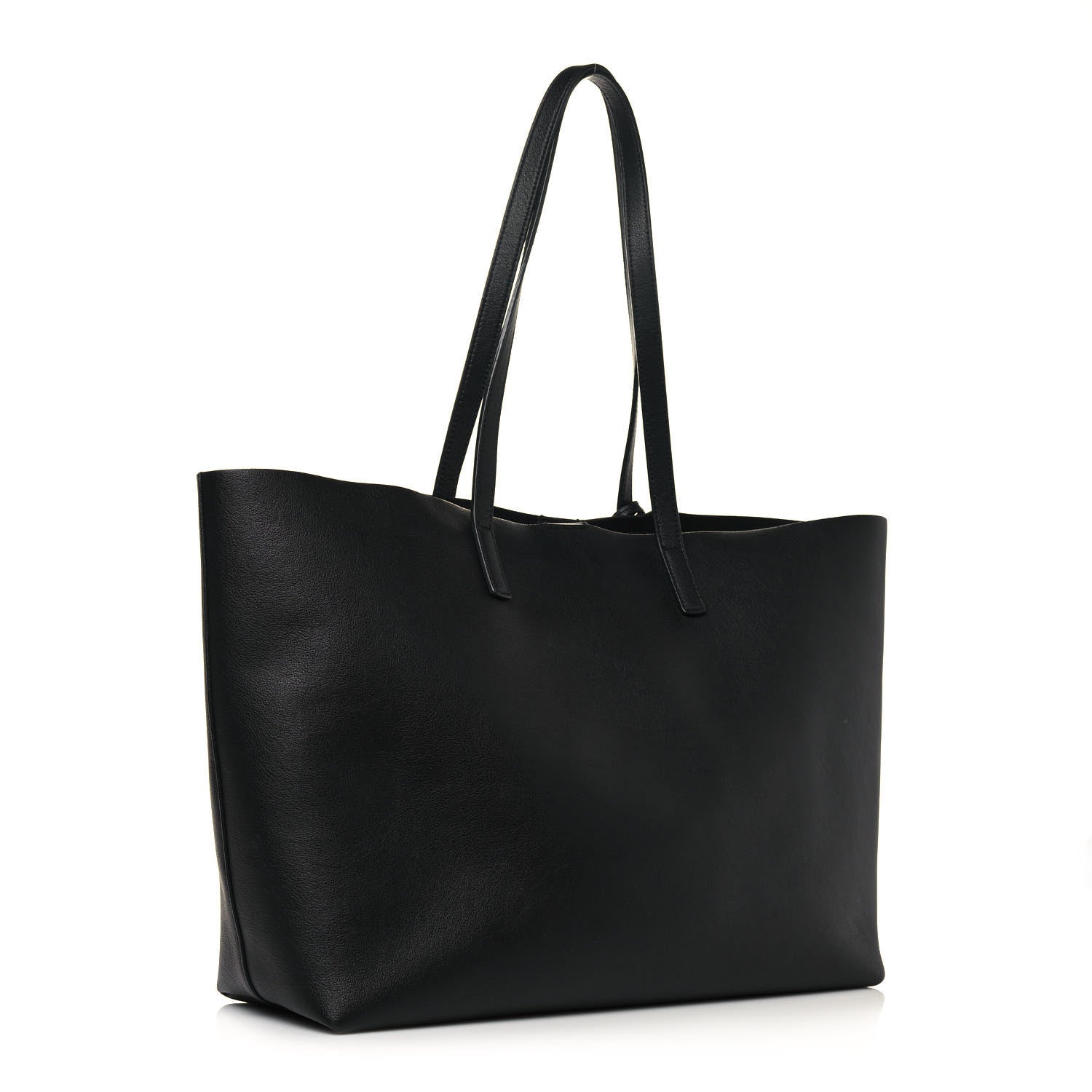 Saint Laurent Calfskin Large Shopping Tote Black 3 of 16