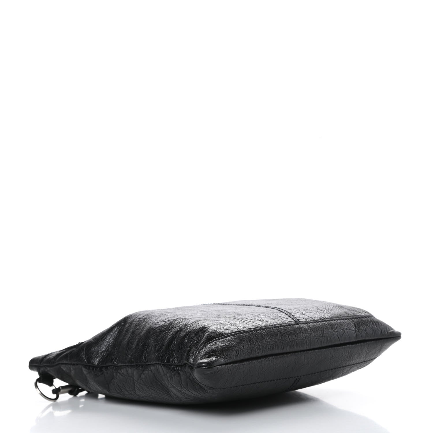 Balenciaga Agneau Classic Silver Hardware Flat Messenger Black 4 of 14