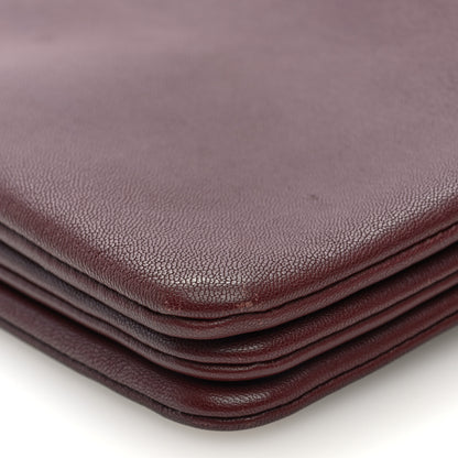 Celine Smooth Lambskin Small Trio Crossbody Bag Burgundy 11 of 11