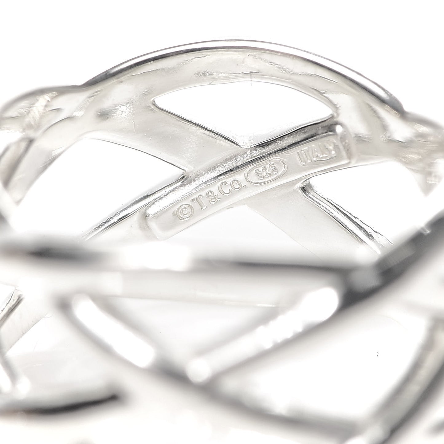Sterling Silver Weave Ring 56 7.5