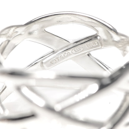 Tiffany Sterling Silver Weave Ring 56 7.5 4 of 5