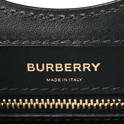 Burberry Smooth Calfskin Cashmere Check Mini Pocket Bag Brown 6 of 9